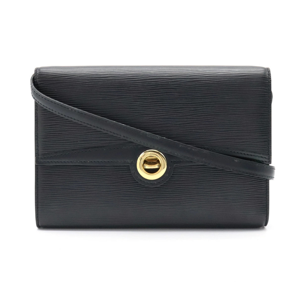 Louis Vuitton Epi Arche Shoulder Bag Pochette Clutch Crossbody Noir Black
